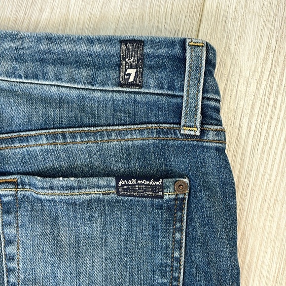 7 For All Mankind The Ankle Skinny blue Jeans size 27 - Picture 8 of 13